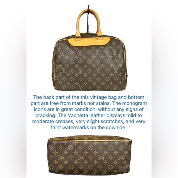 135 Louis Vuitton Monogram Deauville Handbag - Picture 3 of 16